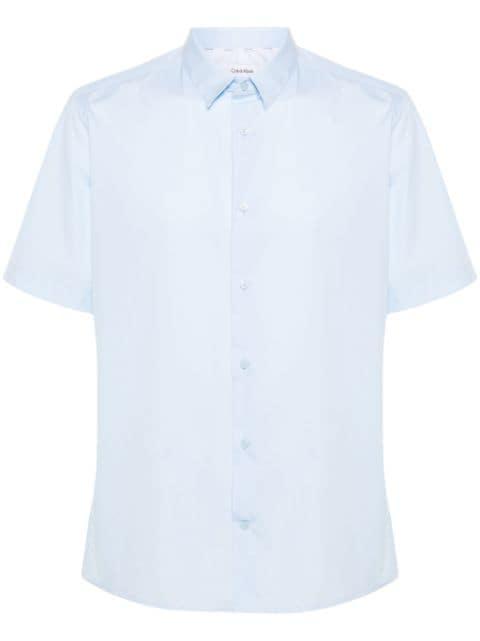 monogram-embroidered cotton shirt by CALVIN KLEIN