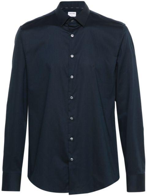 monogram-embroidered cotton shirt by CALVIN KLEIN