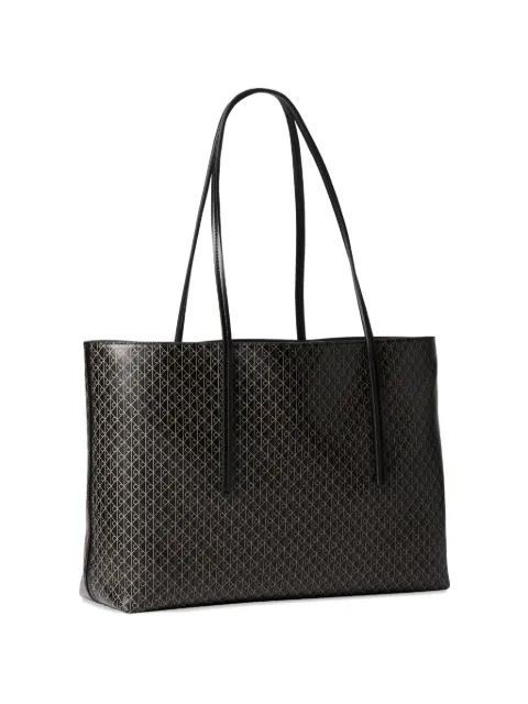 monogram-pattern logo-plaque tote bag by CALVIN KLEIN