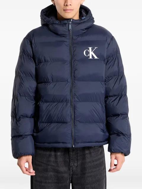monogram puffer jacket by CALVIN KLEIN