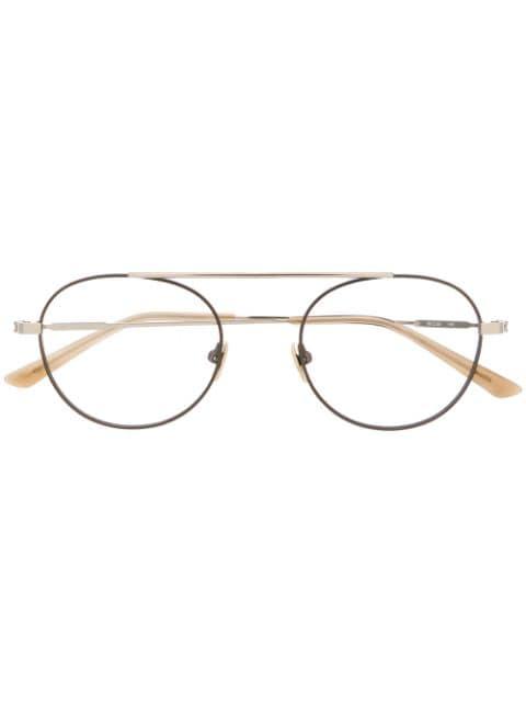 pilot-frame glasses by CALVIN KLEIN