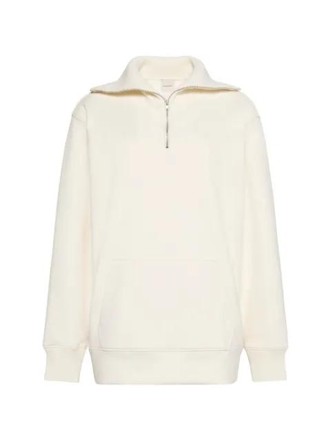 quarter-zip oversized sweatshirt by CALVIN KLEIN