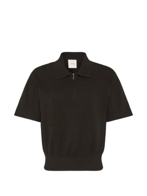 quarter-zip short-sleeve sweater by CALVIN KLEIN
