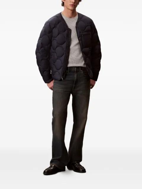 quilted-finish zip-up jacket by CALVIN KLEIN