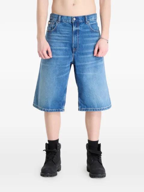 relaxed long denim shorts by CALVIN KLEIN