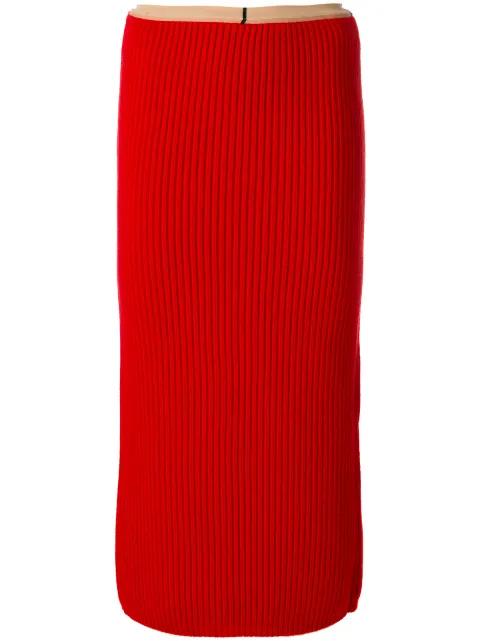 rib knit skirt by CALVIN KLEIN