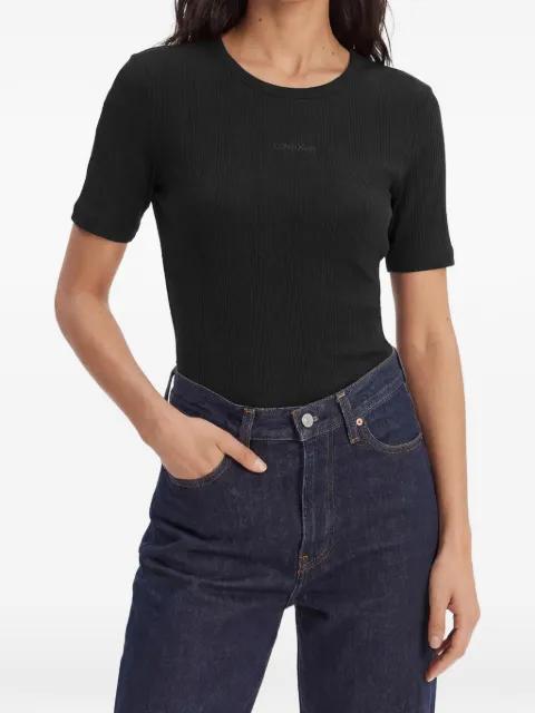 ribbed T-shirt by CALVIN KLEIN