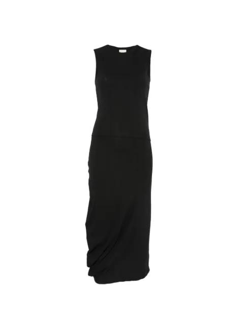 ribbed sleeveless midi dress by CALVIN KLEIN