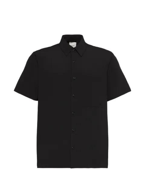 seersucker-textured short-sleeve shirt by CALVIN KLEIN