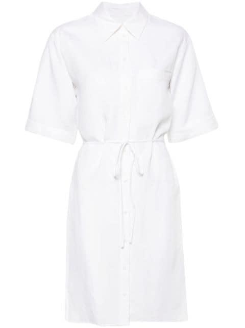 short-sleeve belted shirtdress by CALVIN KLEIN
