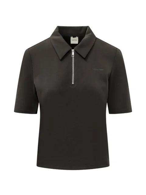 short-sleeve half-zip polo shirt by CALVIN KLEIN