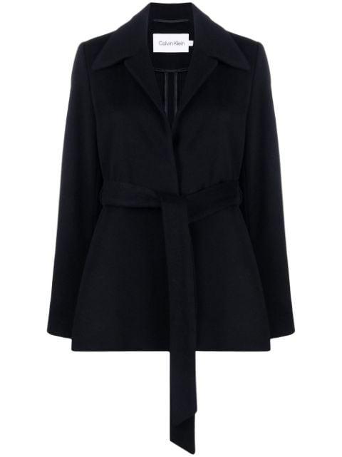 single-breasted coat by CALVIN KLEIN