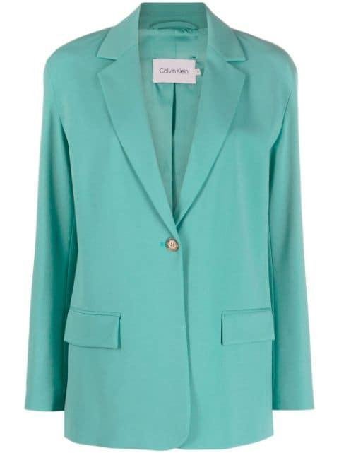 single-breasted relaxed blazer by CALVIN KLEIN