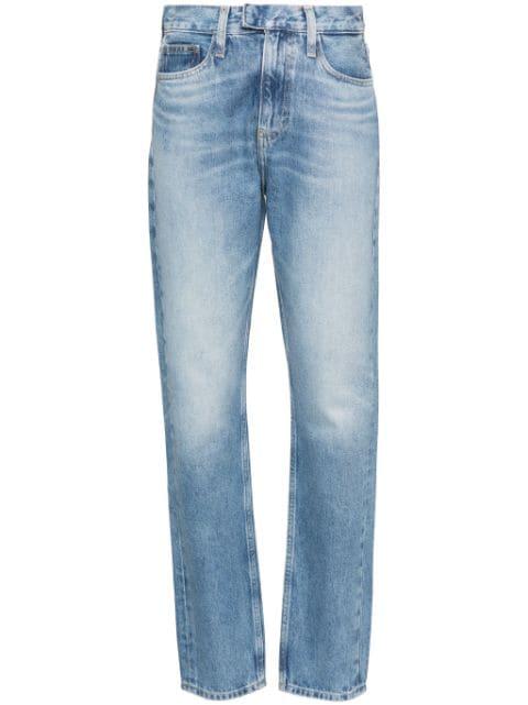 slim-cut cotton jeans by CALVIN KLEIN