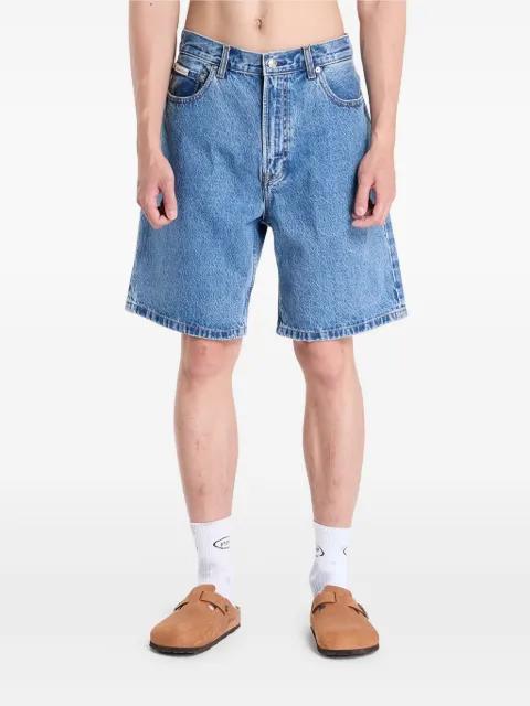 stonewash denim shorts by CALVIN KLEIN