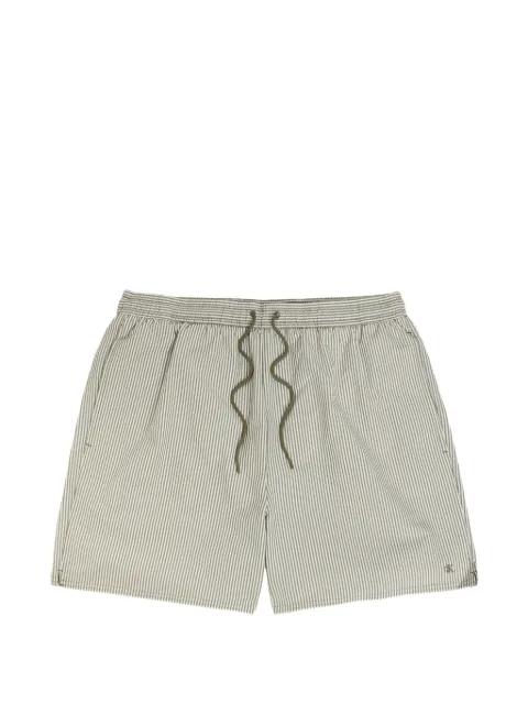 striped drawstring swim shorts by CALVIN KLEIN
