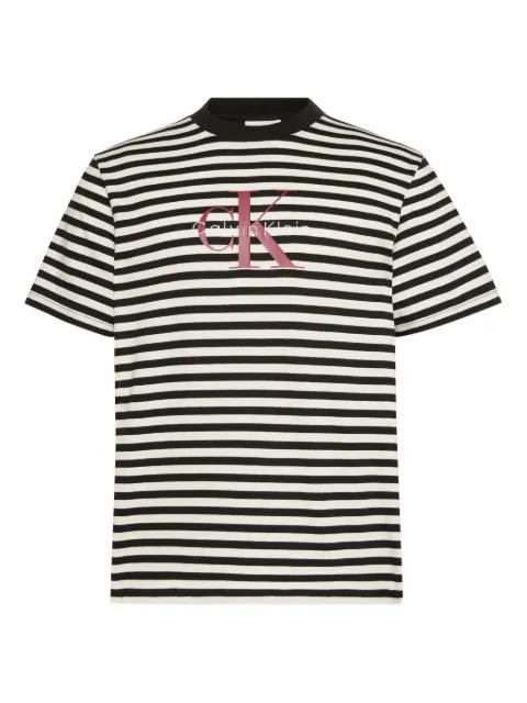 striped logo T-shirt by CALVIN KLEIN