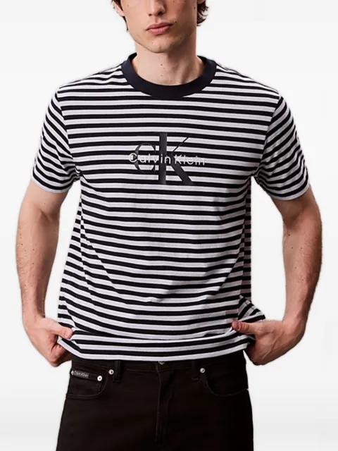 striped logo T-shirt by CALVIN KLEIN