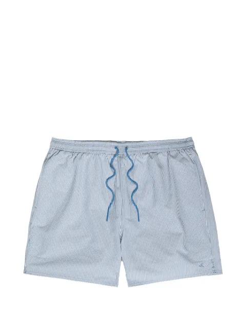 striped seersucker swim shorts by CALVIN KLEIN