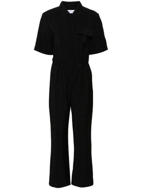 textured buttoned jumpsuit by CALVIN KLEIN
