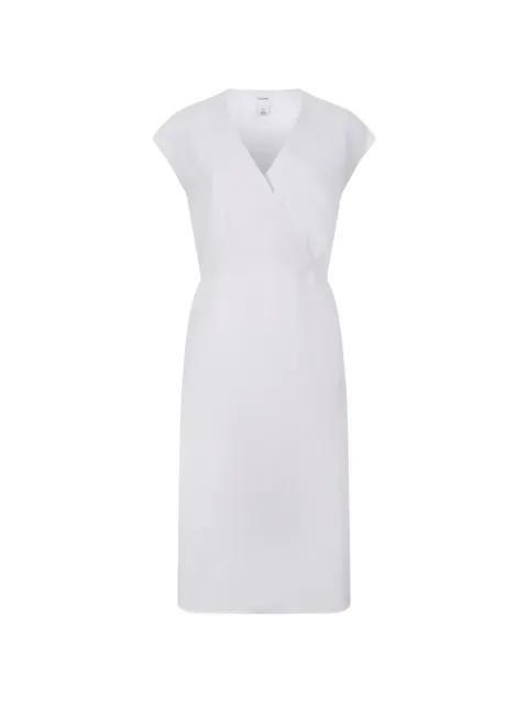 wrap-style cap-sleeve dress by CALVIN KLEIN