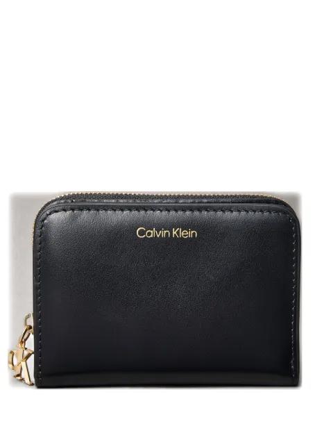 zip-fastening leather wallet by CALVIN KLEIN
