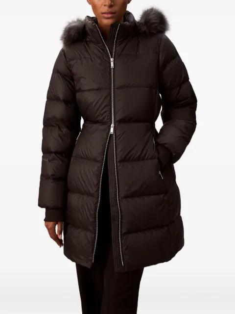 zipped-up coat by CALVIN KLEIN