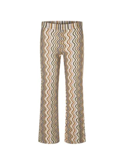 Faith wave-print trousers by CAMBIO