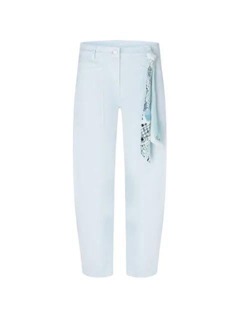 Ocean scarf detail trousers by CAMBIO