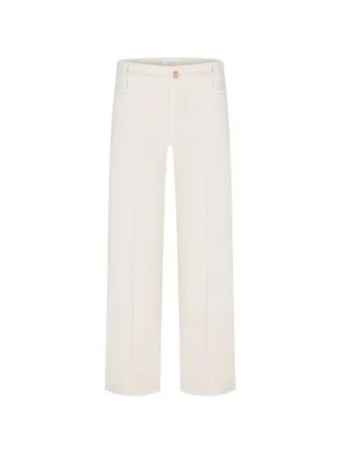 buttoned cropped jeans by CAMBIO