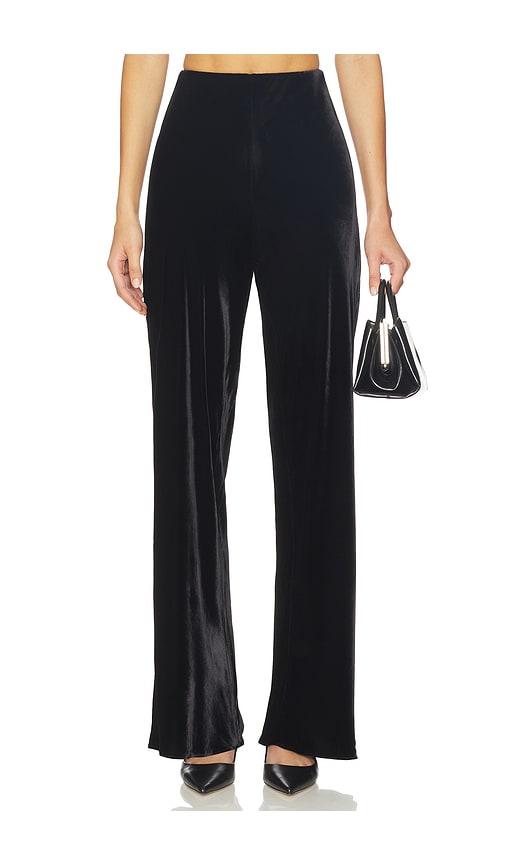 CAMI NYC Bristol Velvet Pant in Black by CAMI NYC