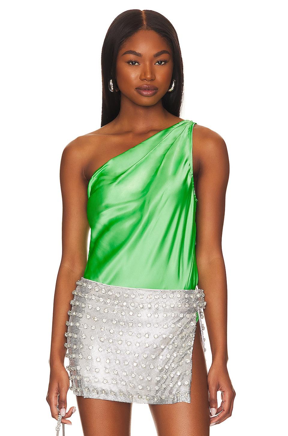 CAMI NYC Darby Bodysuit in Green by CAMI NYC