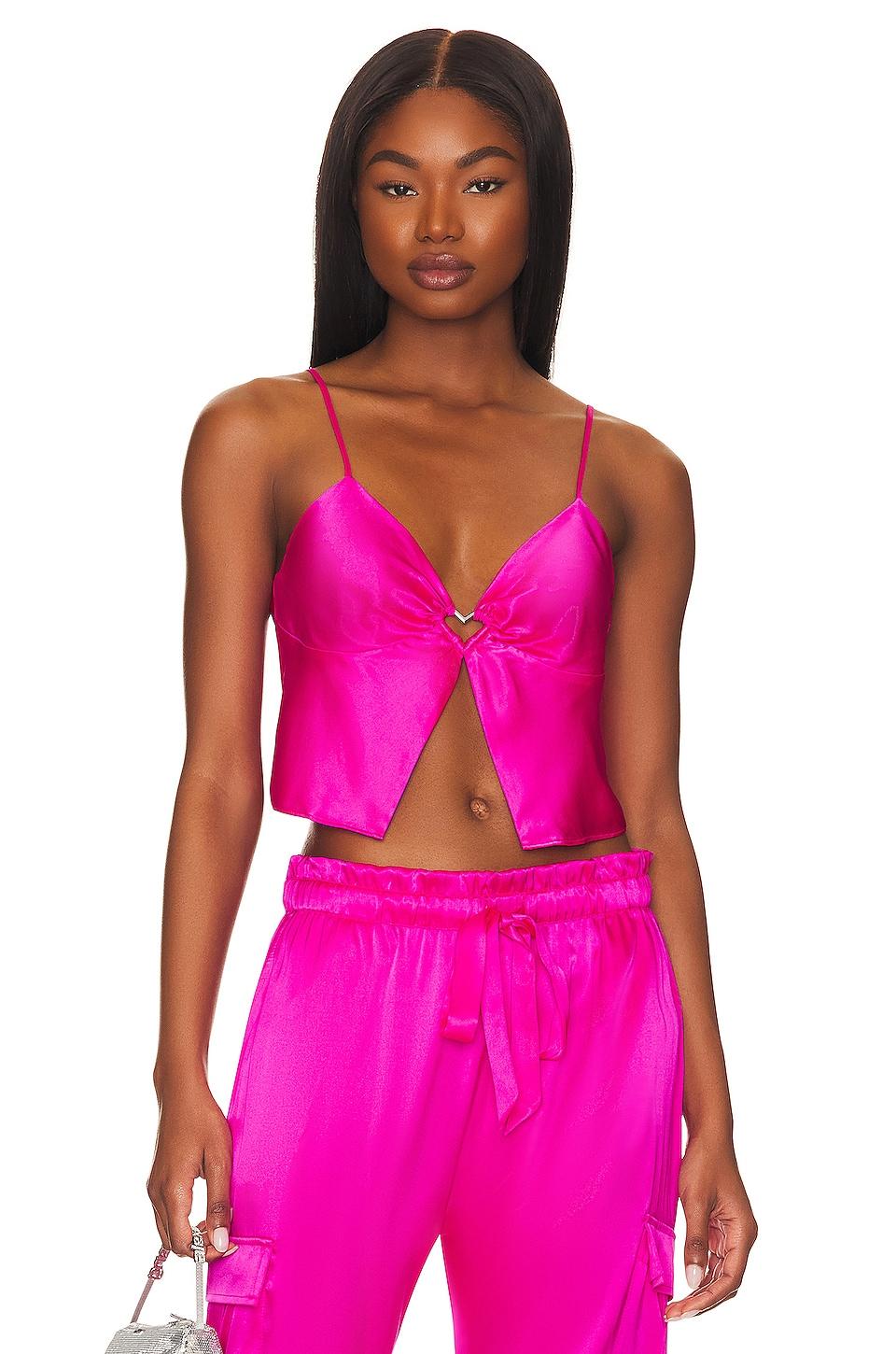 CAMI NYC Yelena Cami in Fuchsia by CAMI NYC