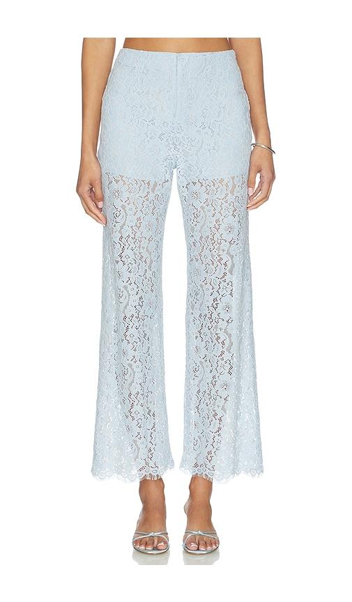 CAMI NYC Zinaida Lace Pant in Baby Blue by CAMI NYC