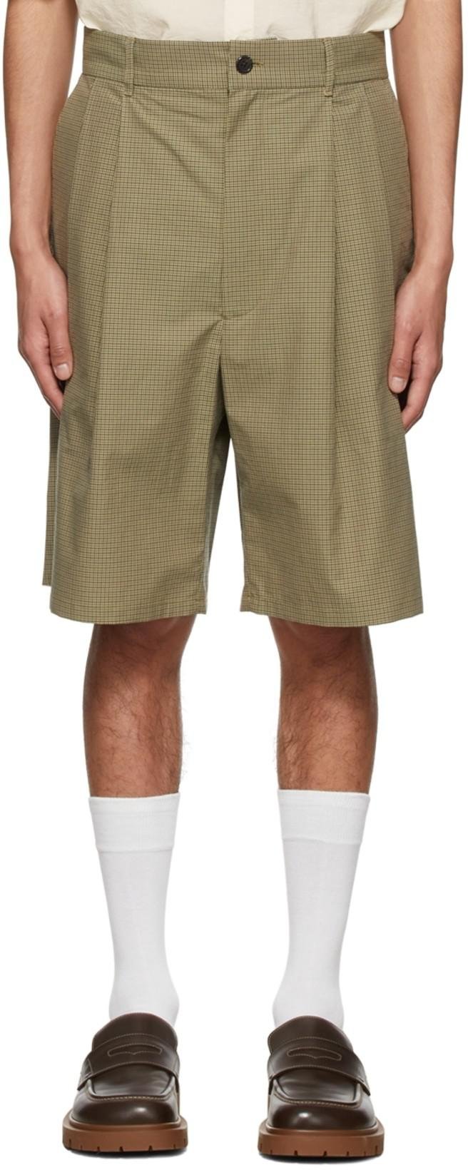 Brown Cotton Shorts by CAMIEL FORTGENS