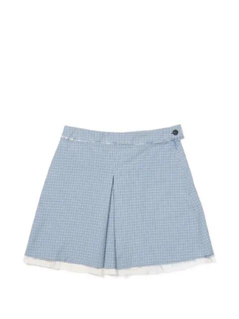 checked mini pleated skirt by CAMIEL FORTGENS