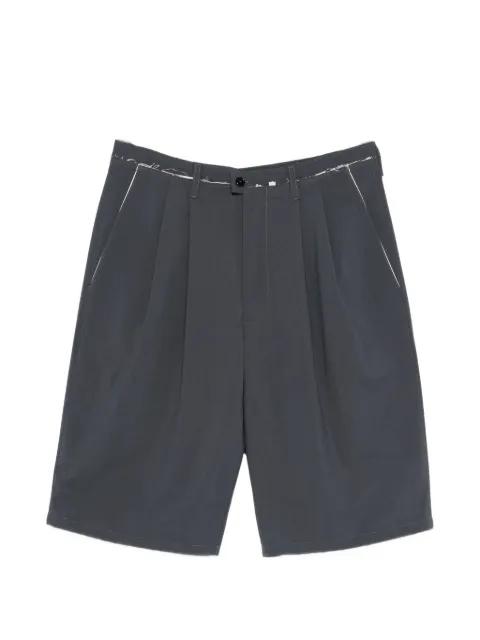 pleated seam shorts by CAMIEL FORTGENS