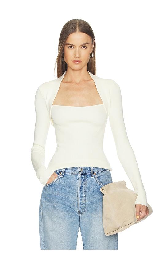 Camila Coelho Amita Sweater in Ivory by CAMILA COELHO
