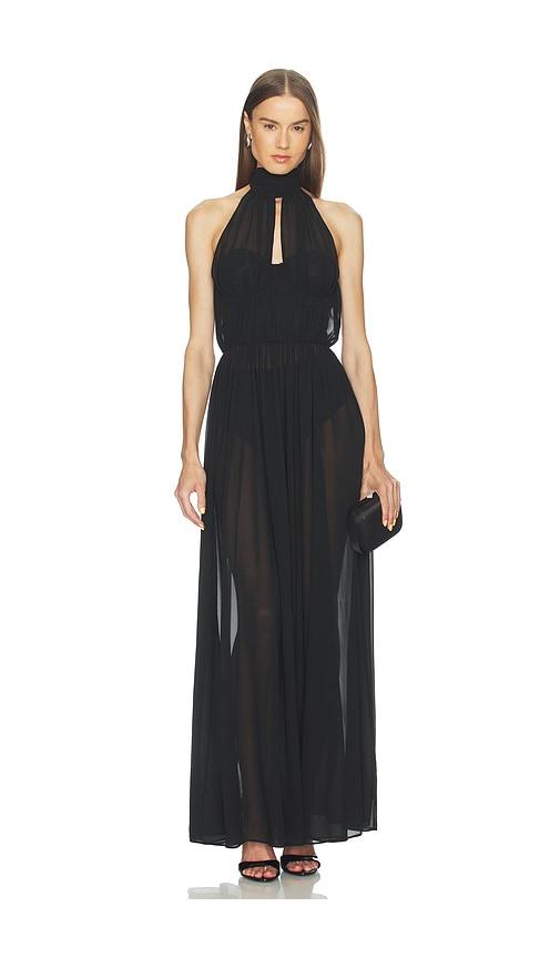 Camila Coelho Arlette Gown in Black by CAMILA COELHO