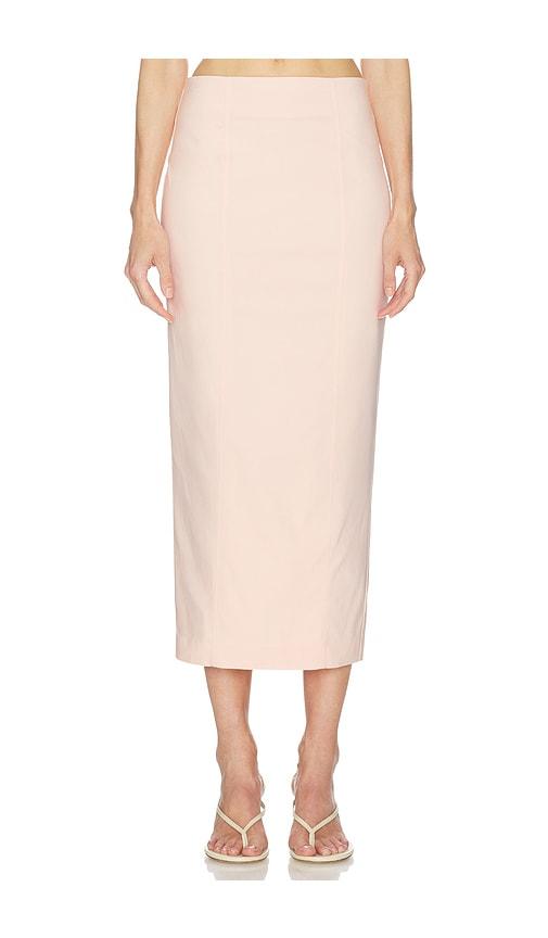 Camila Coelho Aurora Midi Skirt in Pink by CAMILA COELHO