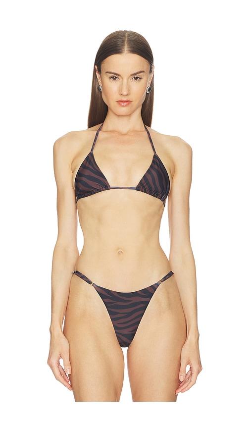 Camila Coelho Bruna Top in Brown by CAMILA COELHO
