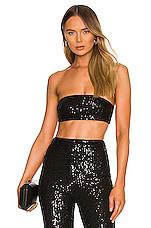 Camila Coelho Calvin Crop Top in Black by CAMILA COELHO