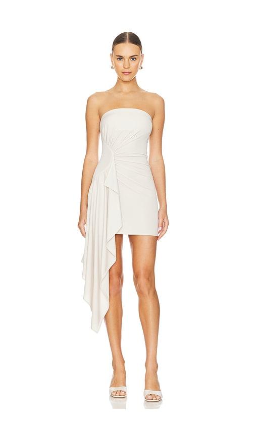 Camila Coelho Cascada Mini Dress in Beige by CAMILA COELHO