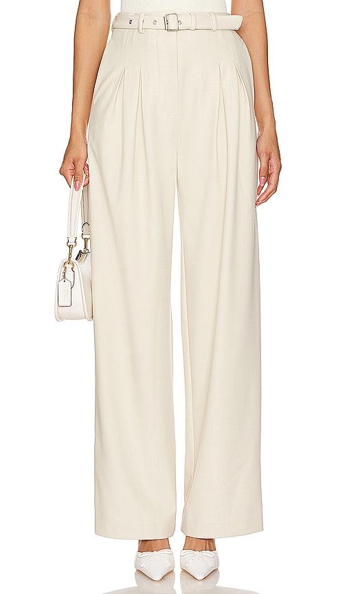 Camila Coelho Daytona Slacks in Beige by CAMILA COELHO