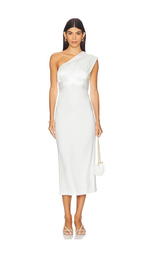 Camila Coelho Delanie Midi Dress in Ivory by CAMILA COELHO