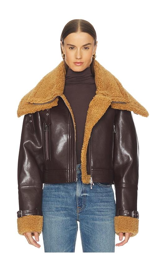 Camila Coelho Elba Jacket in Brown by CAMILA COELHO