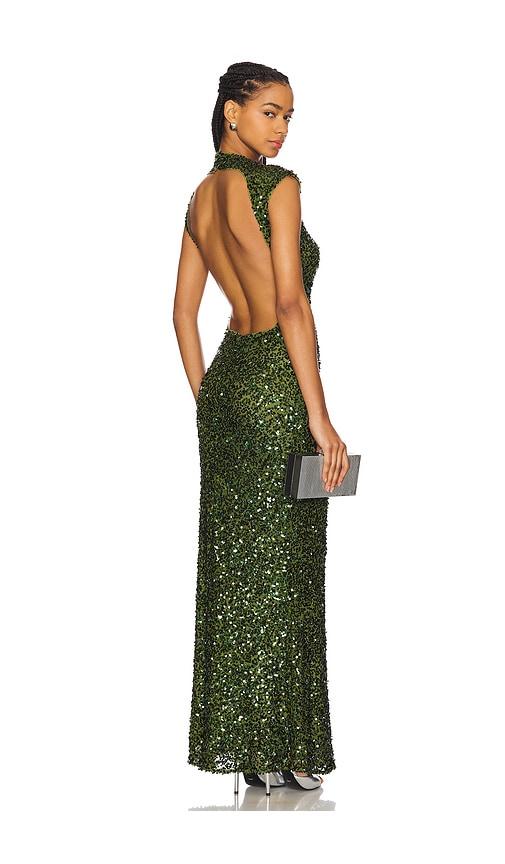 Camila Coelho Emma Maxi Dress in Olive by CAMILA COELHO