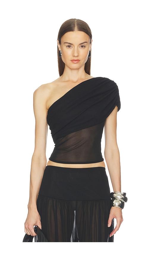 Camila Coelho Emmaline Top in Black by CAMILA COELHO