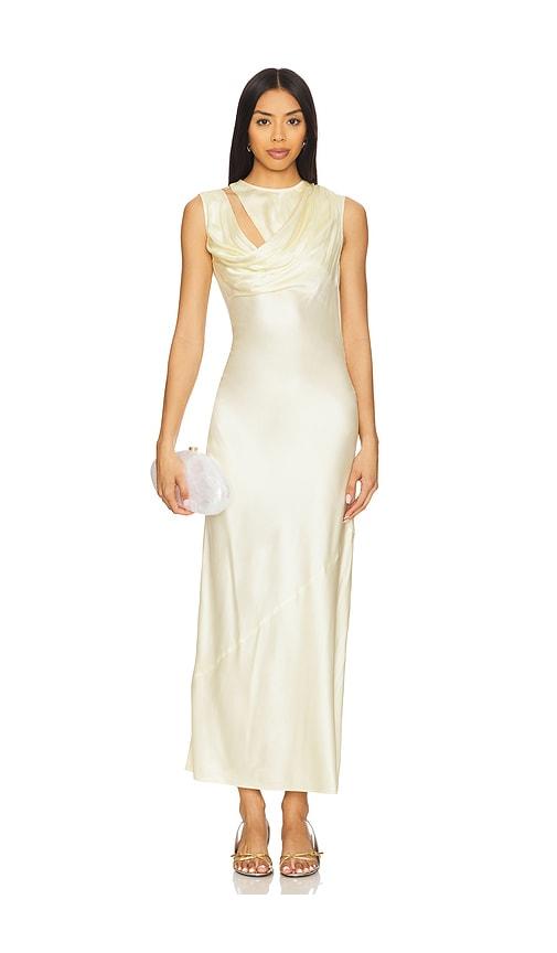 Camila Coelho Enza Maxi Dress in Lemon by CAMILA COELHO