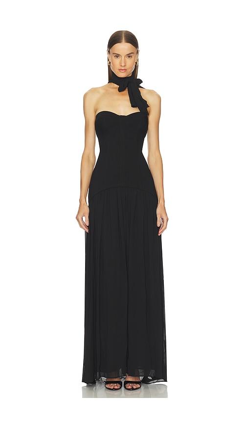 Camila Coelho Evangelina Gown in Black by CAMILA COELHO